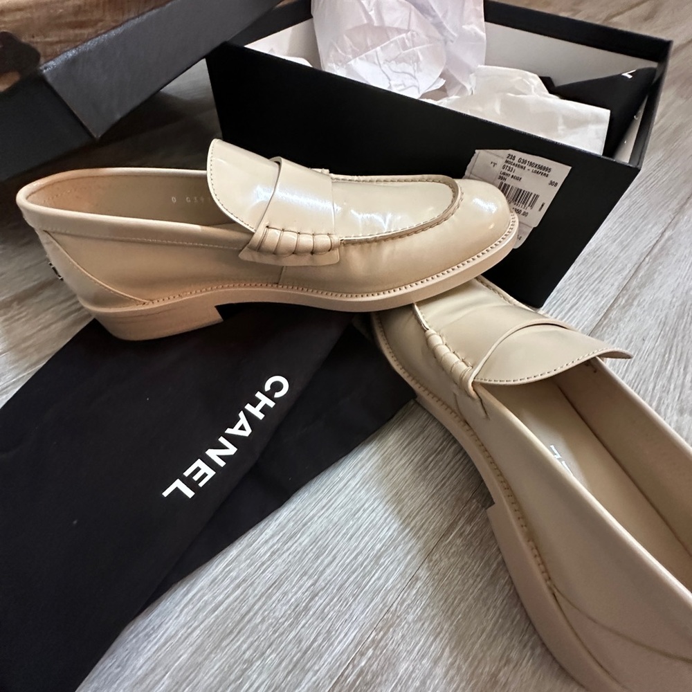 Chanel Beige Loafers